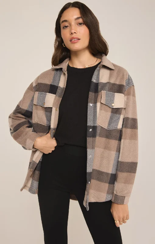 Youthful Street Fashion Romantic Data Hiker Two Tone Fleece Jacket