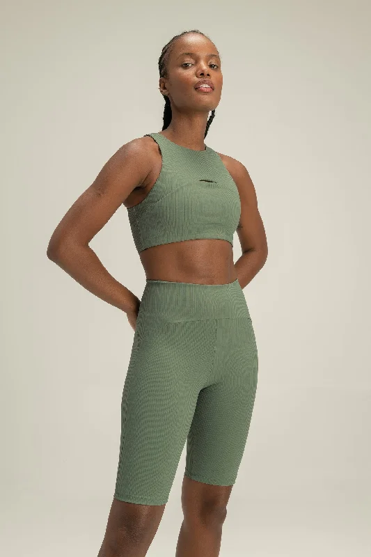 Must-have For Autumn And Winter Modern City Rib Way Cycle Shorts