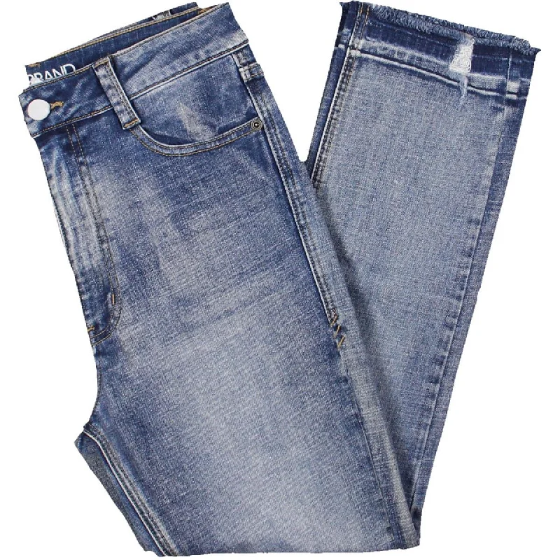 Fresh And Capable High-quality Fabrics Rubberband Jeans Womens Cyrus High Rise Distressed Straight Leg Jeans Fresh And Capable High-quality Fabrics Rubberband Jeans Womens Cyrus High Rise Distressed Straight Leg Jeans