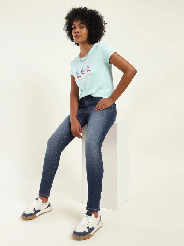 Feminine Charm Minimalism Women's Mid Rise 711 Skinny Fit Jeans