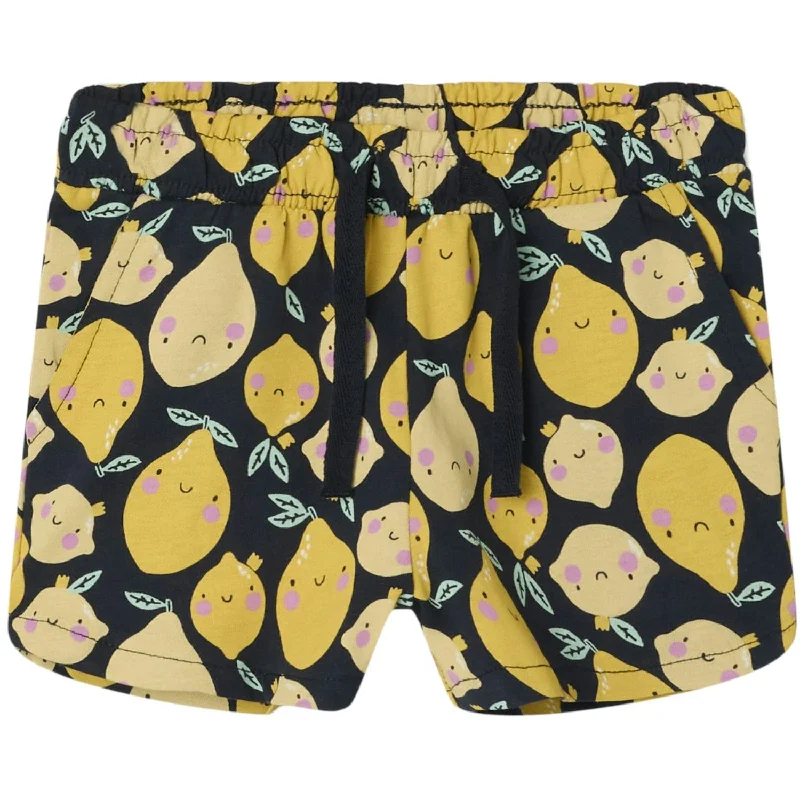 Avant-garde Design Unique Design Name It Dark Sapphire Lemons Vigga Shorts Noos