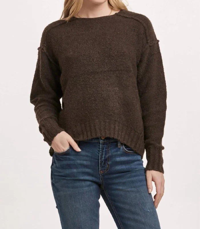 Retro Fashion Classic Retro Jenna Sweater In Dark Charcoal