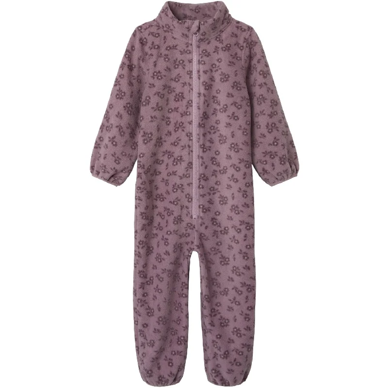 Sweet Style High-end Design Name It Mauve Shadows Spektra Fleece Suit AOP