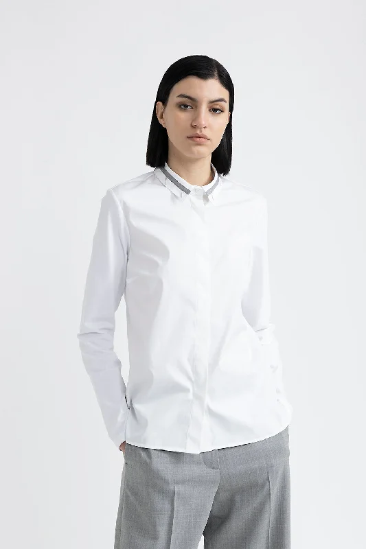 High Street Design Classic Poplin and cotton jersey shirt
