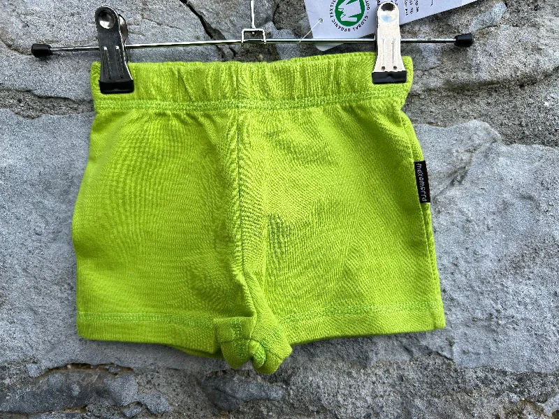 Refreshing Design Luxury Temperament Lime green shorts  9-12m (74-80cm)
