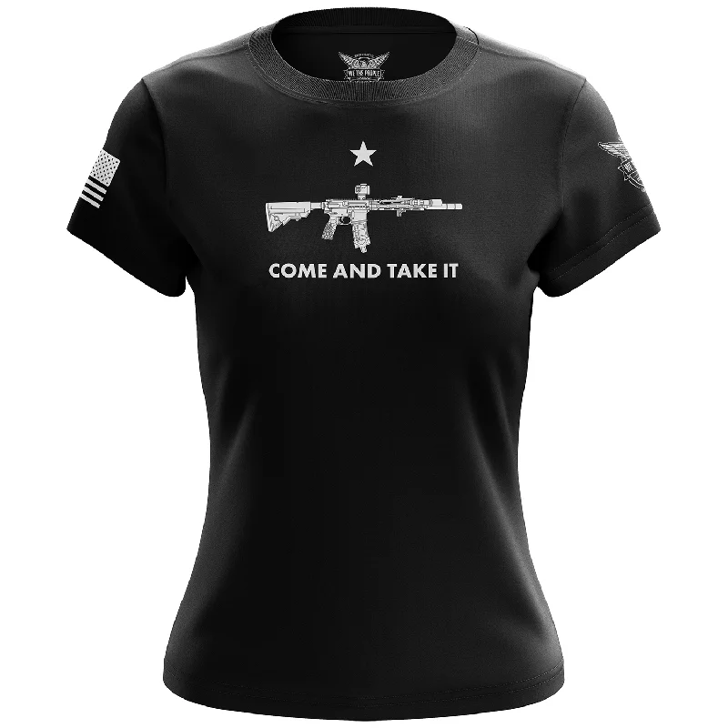 End Of The Year Body Design Come And Take It Women's Short Sleeve Shirt