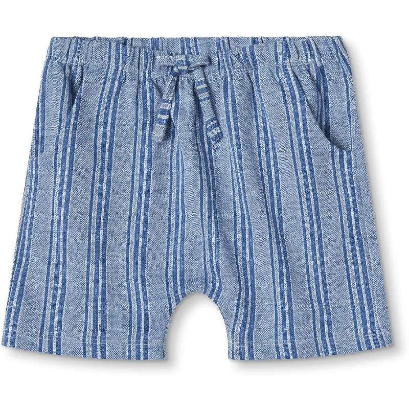 Artistic Temperament Free And Casual Fliink Cloud Dancer Mazerine Blue Stripe Miro Shorts