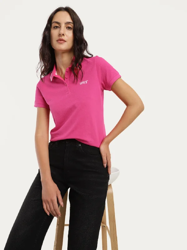Sports Fashion Boutique Recommendation Women's Graphic Print Oversized Polo T-Shirt Sports Fashion Boutique Recommendation Women's Graphic Print Oversized Polo T-Shirt