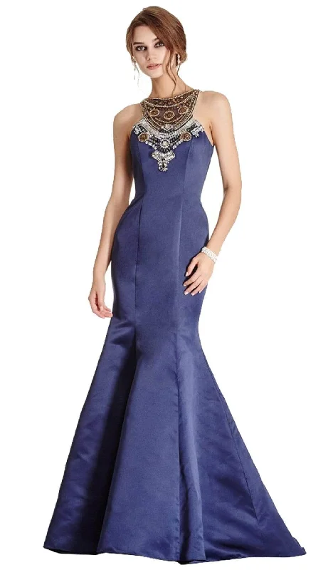 Autumn Selection Trevi Collection - L1720 Embellished Sleeveless Evening Gown