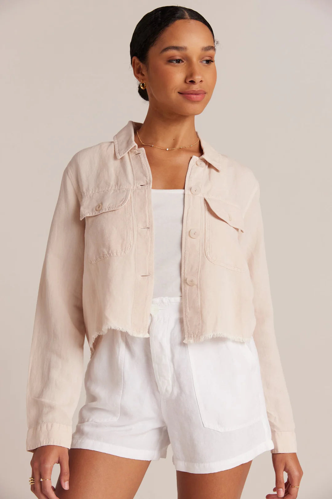 Versatile Items Urban Style Lily Frayed Hem Jacket