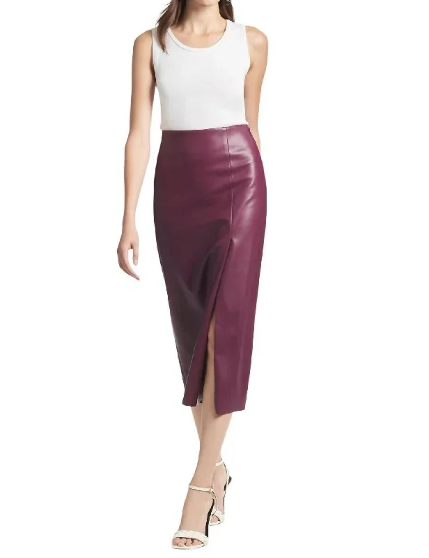 Celebrity Picks Denim Design Arden Skirt In Grape