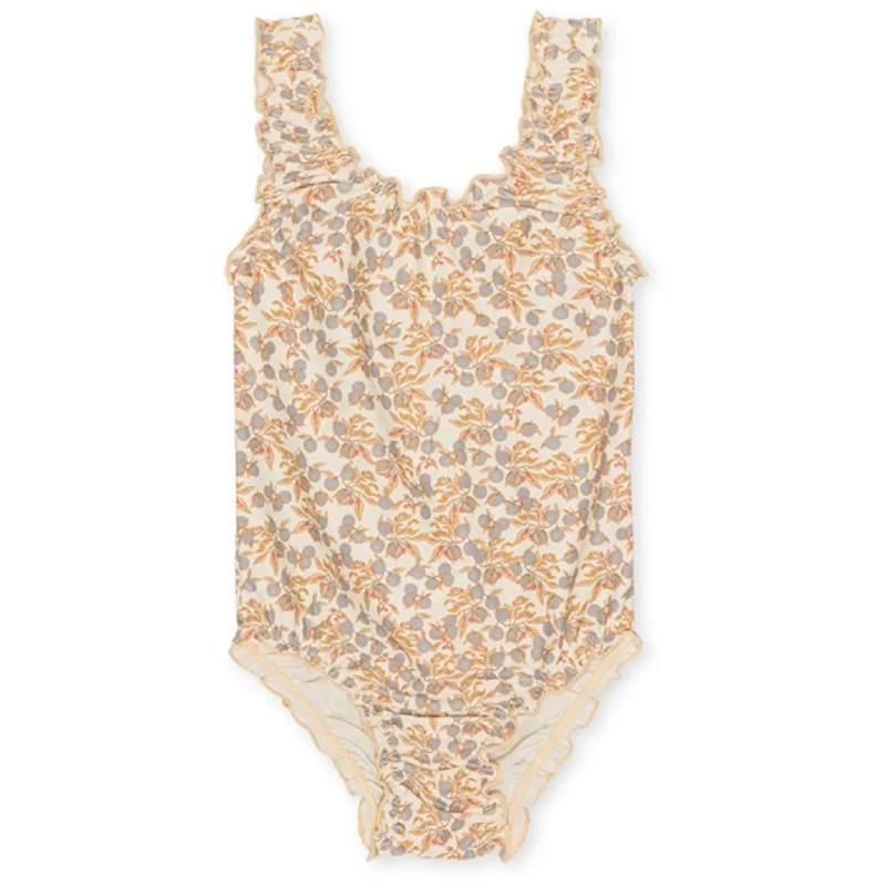 Floral Prints Konges Sløjd Orangery Blue Collette Swimsuit