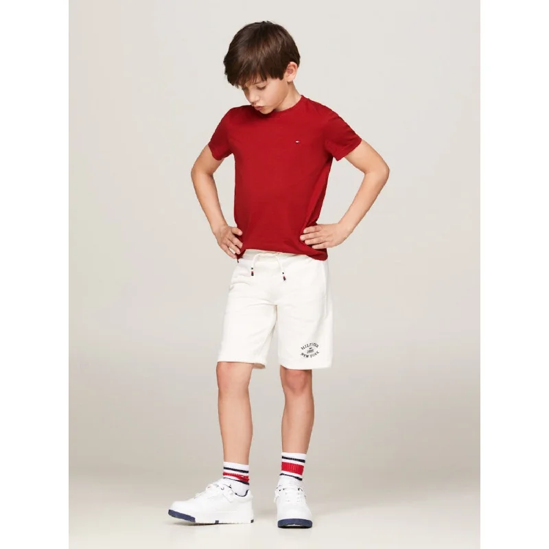 Street Cool Short Design Tommy Hilfiger Dark Magma Essential Cotton Tee S/S