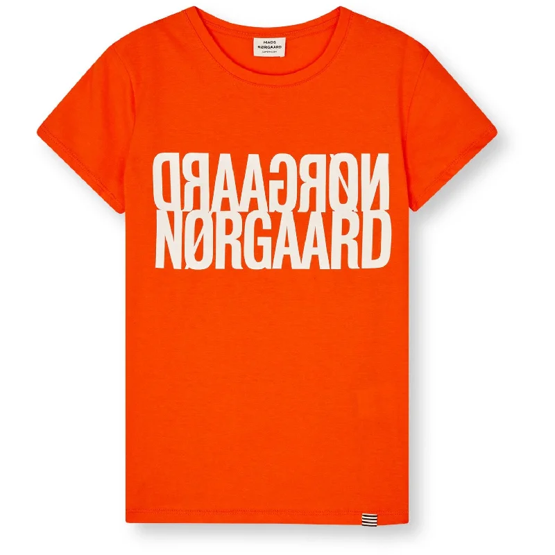 Classic Style Playful Style Mads Nørgaar Cherry Tomato Single Organic Tuvina T-Shirt Classic Style Playful Style Mads Nørgaar Cherry Tomato Single Organic Tuvina T-Shirt