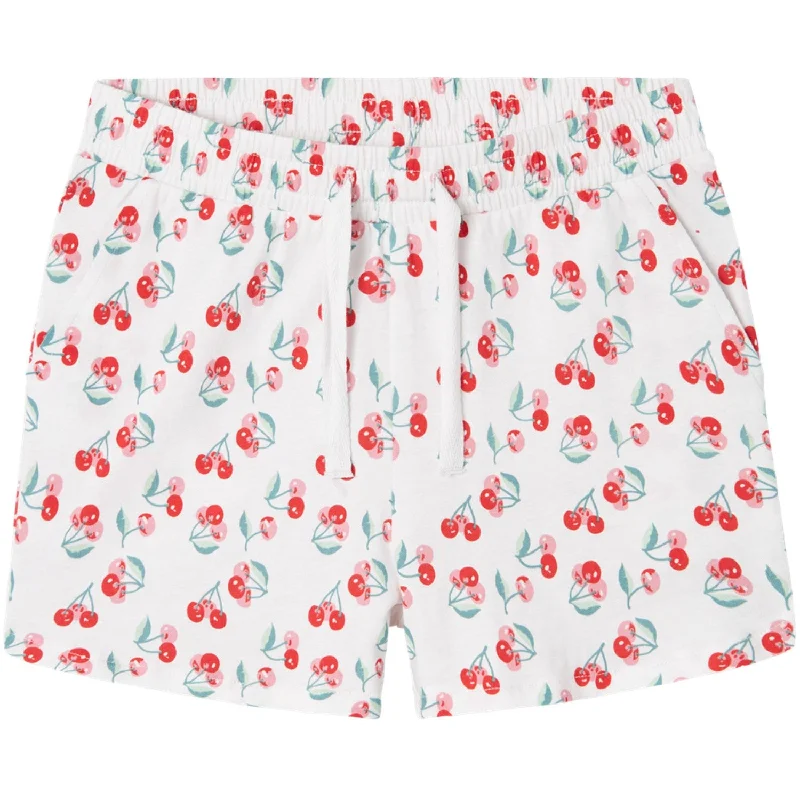 Sports And Leisure Comfortable Series Name It Bright White Cherries Vigga Shorts Noos