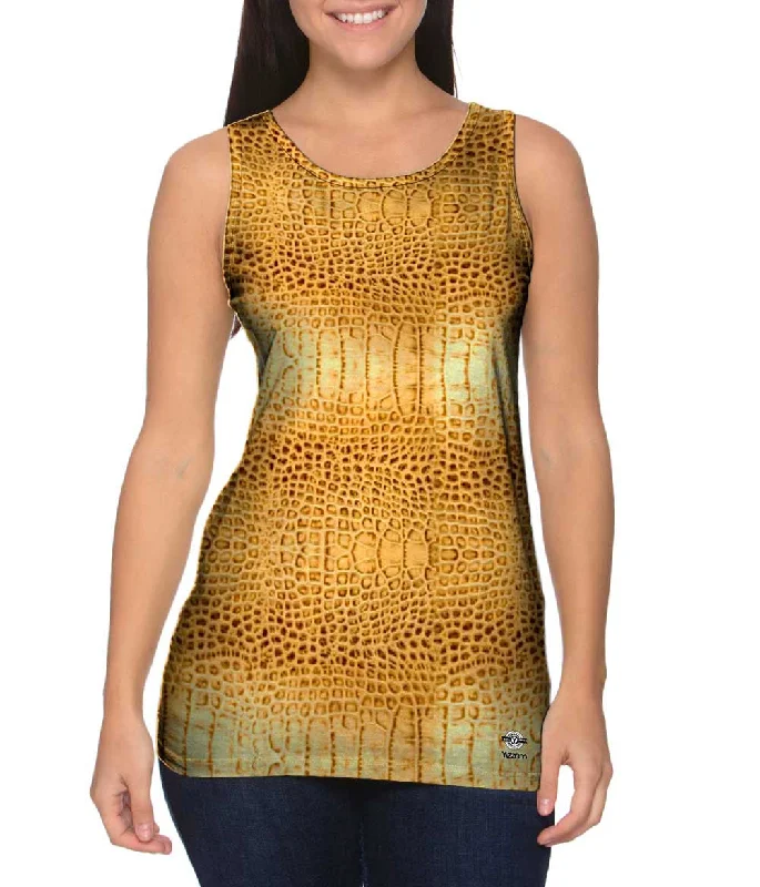 Basic Version Sports Design Golden Snake Skin Pattern
