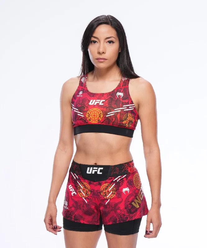 Trendy and versatile UFC Unrivaled by Venum Zhang Weili Women’s Sports Bra- Red