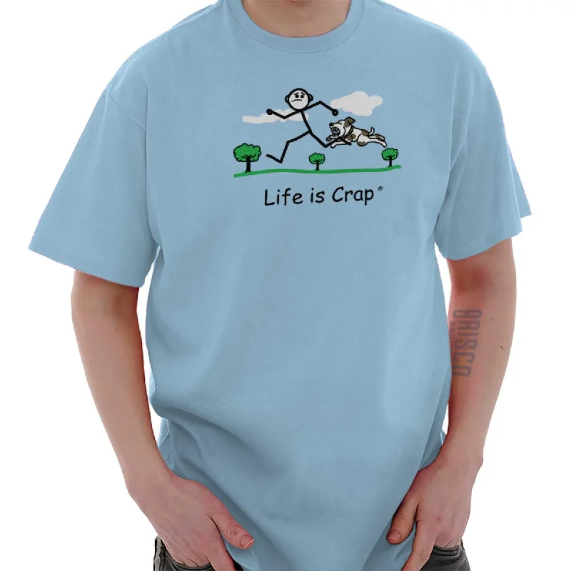 British Style Casual And Comfortable Dog Chase T-Shirt