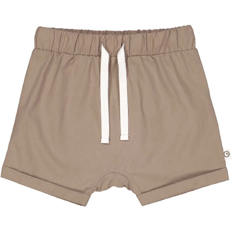 Fresh And Capable Warm And Comfortable Müsli Shade Poplin Shorts