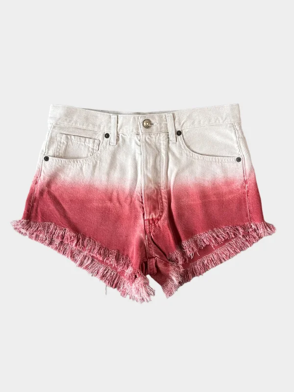 Romantic Data Noble And Elegant Faded Demin Shorts