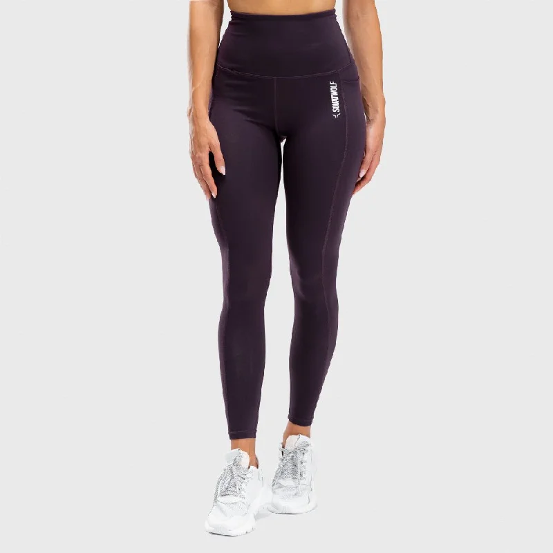 Noble Temperament We Rise High-Waisted Leggings - Beetroot