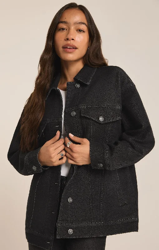 Simple Matching Simple Solid Color Miles Denim Jacket