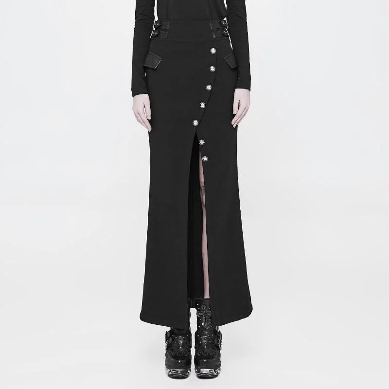 Fresh And Fashionable Slim Fit Women's Punk Long Sexy Skirt