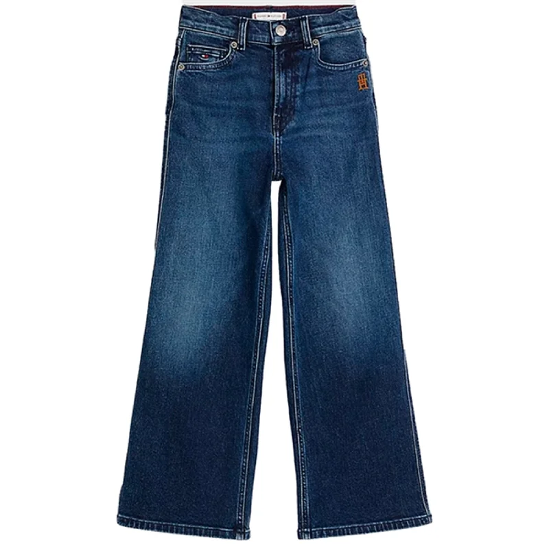 Unique Prints Fashionable And Versatile Tommy Hilfiger Mabel Wide Leg Pants Popessentialblue