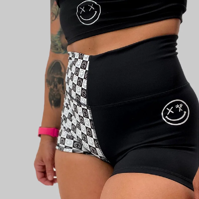 Comfortable Fashion Spring Fashion Salty Savage Ladies High Rise Two Tone Training Shorts | Wet Suit Performance