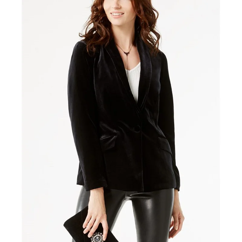 Classic Style Age-reducing Style INC International Concepts Women's Velvet Blazer Gray Size Small Classic Style Age-reducing Style INC International Concepts Women's Velvet Blazer Gray Size Small