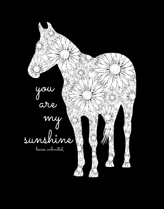 Personalized Clothing Feminine Charm Women's Horses Unlimited Sunshine T-Shirt #UH-7683 Personalized Clothing Feminine Charm Women's Horses Unlimited Sunshine T-Shirt #UH-7683