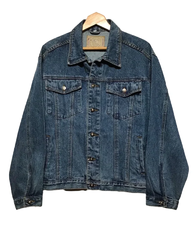 Exquisite workmanship Denon Jeans Classic Denim Jacket (Size L)