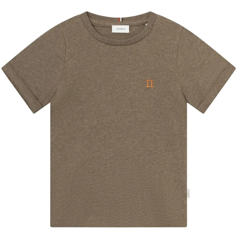 Retro Design Les Deux Kids Walnut Melange/Orange Nørregaard T-Shirt