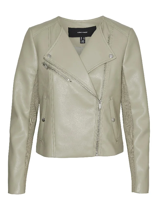 Elegant Style Vero Moda Riley Rio Short Coated Jacket, Laurel Oak