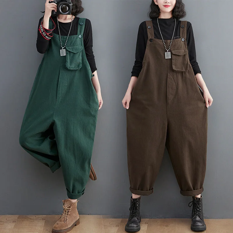 Sports Trend Personalized Clothing Vintage Loose Women Jumpsuits for Women