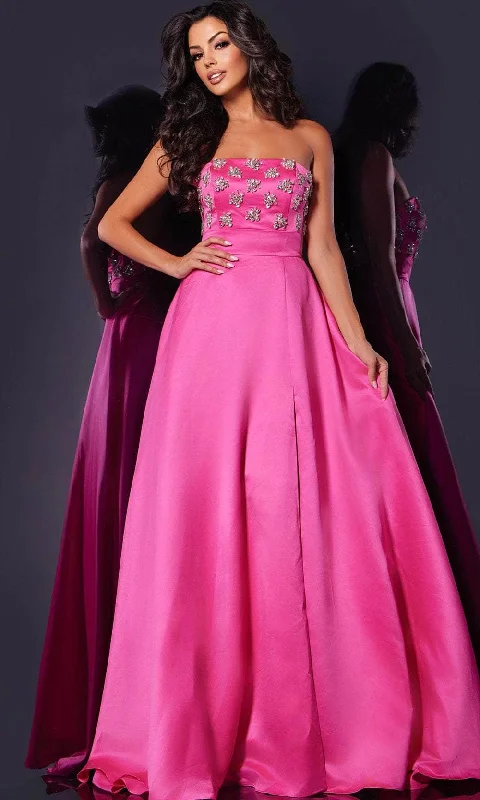 Classic And Versatile Jovani 43822 - Strapless Embellished Bodice Prom Gown