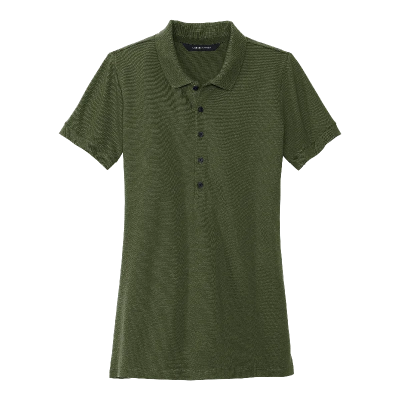 Comfortable Fashion Elegant Design B2476W Women's Stretch Heavyweight Pique Polo