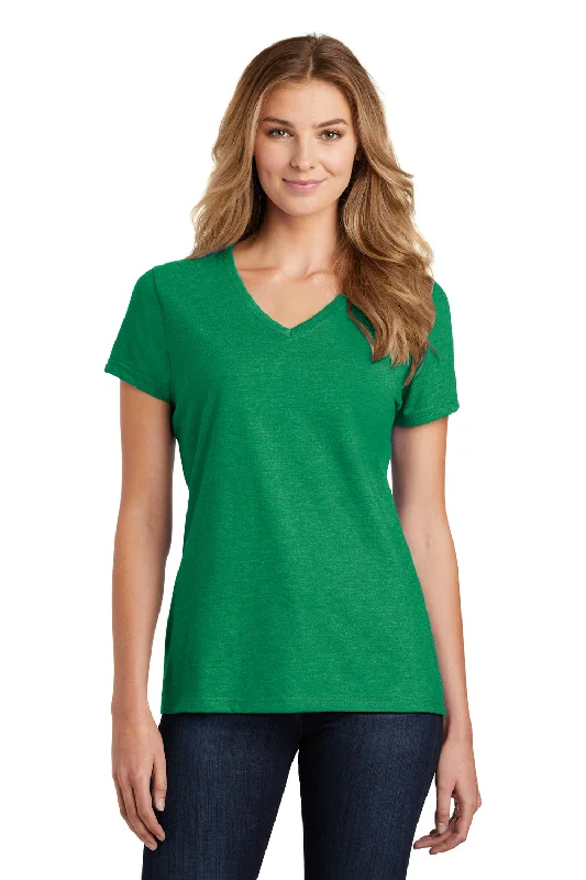 Trendy And Casual Modern Tailoring Port & Company Womens Fan Favorite Short Sleeve V-Neck T-Shirt - Heather Athletic Kelly Green Trendy And Casual Modern Tailoring Port & Company Womens Fan Favorite Short Sleeve V-Neck T-Shirt - Heather Athletic Kelly Green