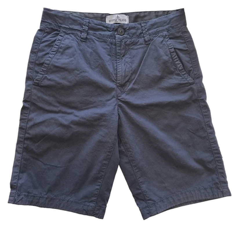 New Products Simple Matching Stone Island Junior Bermuda Shorts Navy Blue