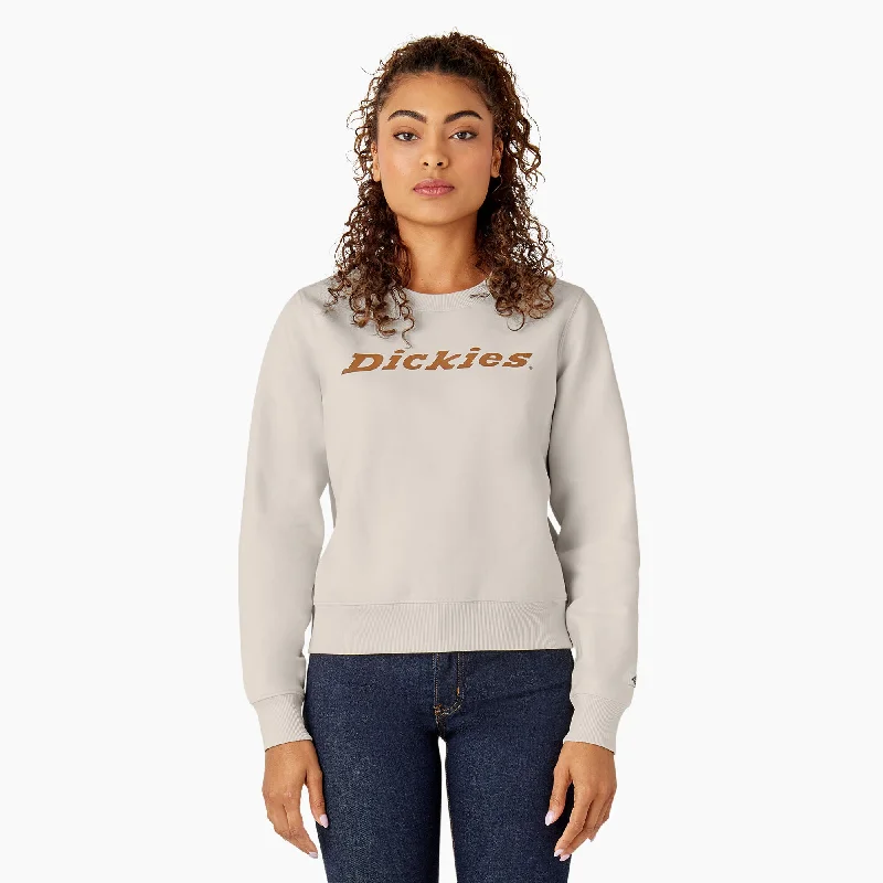 High Street Style Luxury Temperament Dickies Women's Water Repellent Heavyweight Wordmark Sweatshirt