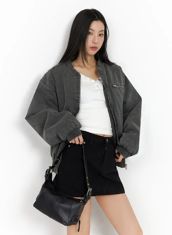 Personalized Design Classic Retro Urban Oversized Bomber Jacket ID431