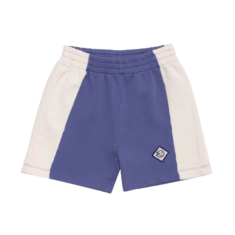 Independent design Side Panel Track Shorts in Dusk Blue by Wynken