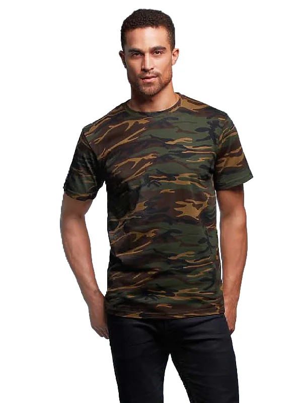 Lazy Home Celebrity Must-have Anvil Camouflage T-Shirt