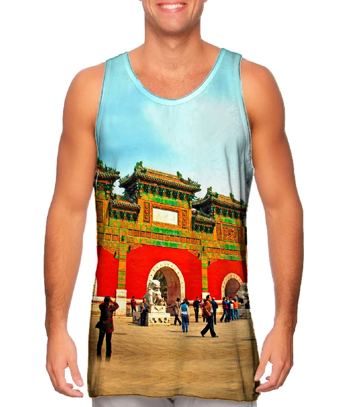 Breathable Design Unique Prints Glazed Tile Archway - Beihai - Park