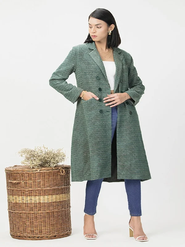 Creative Prints Verdant Elegance Over Coat