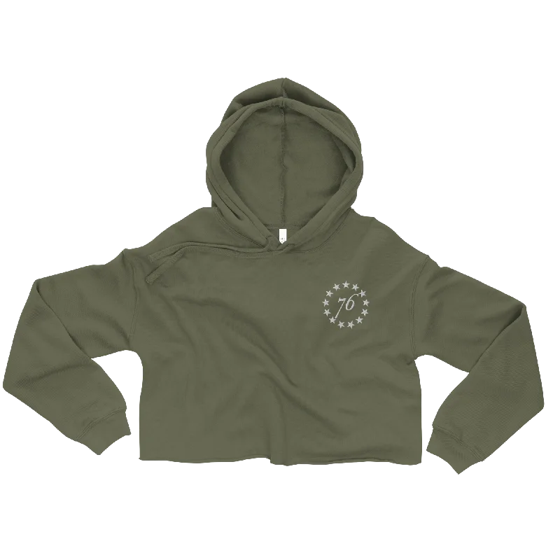 Urban Style 13 Stars Women's Crop Hoodie
