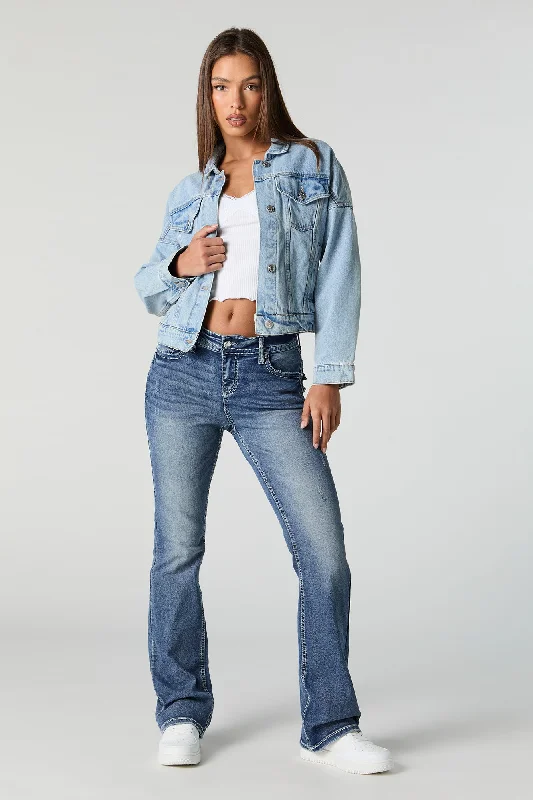 European Plan Boutique Recommendation Dark Wash Bootcut Jean