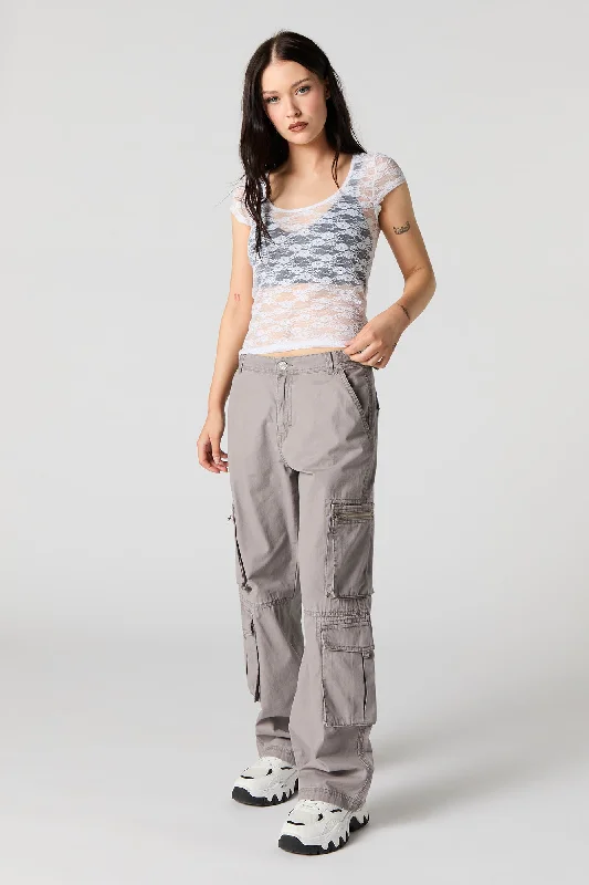 Fashion Innovation Luxury And Elegant Zipper Pocket Cargo Pant