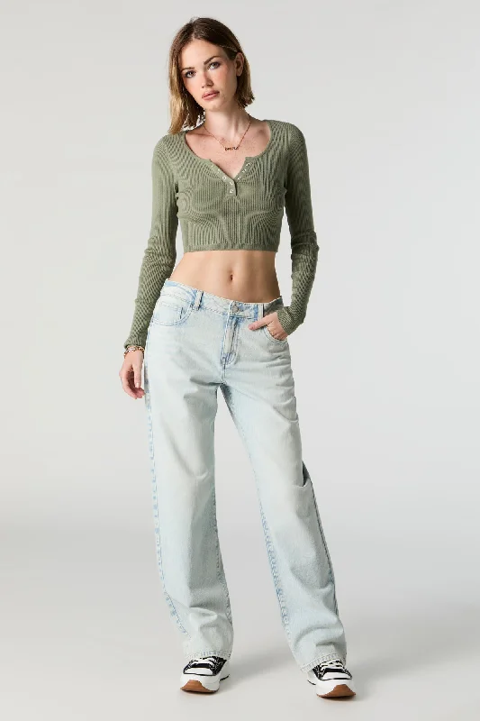 Floral Prints Autumn Selection Light Washed Slouchy Straight Jean