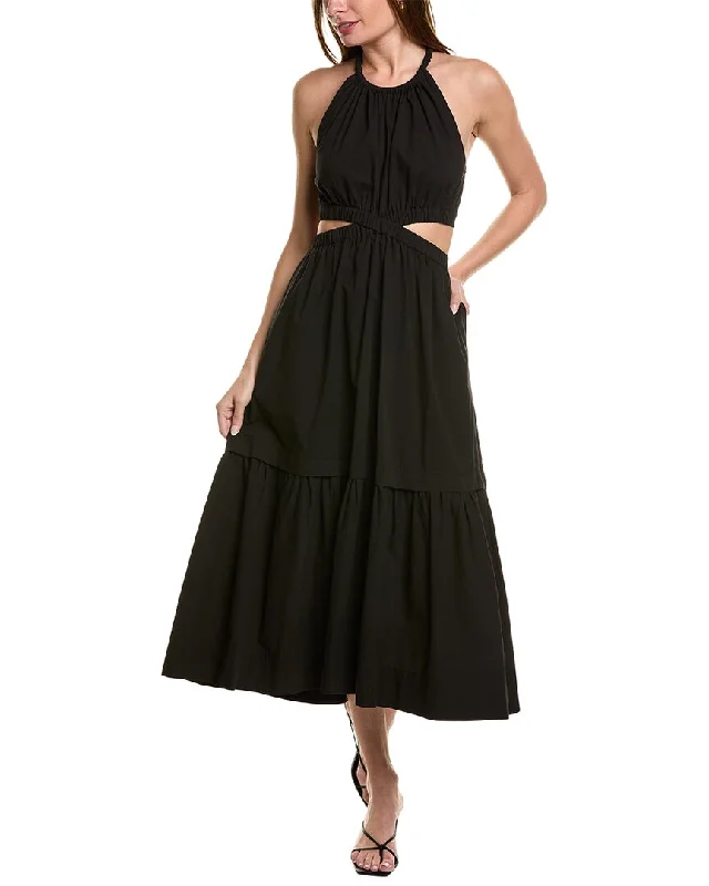 Classic Retro French Style A.L.C. Whitney Midi Dress